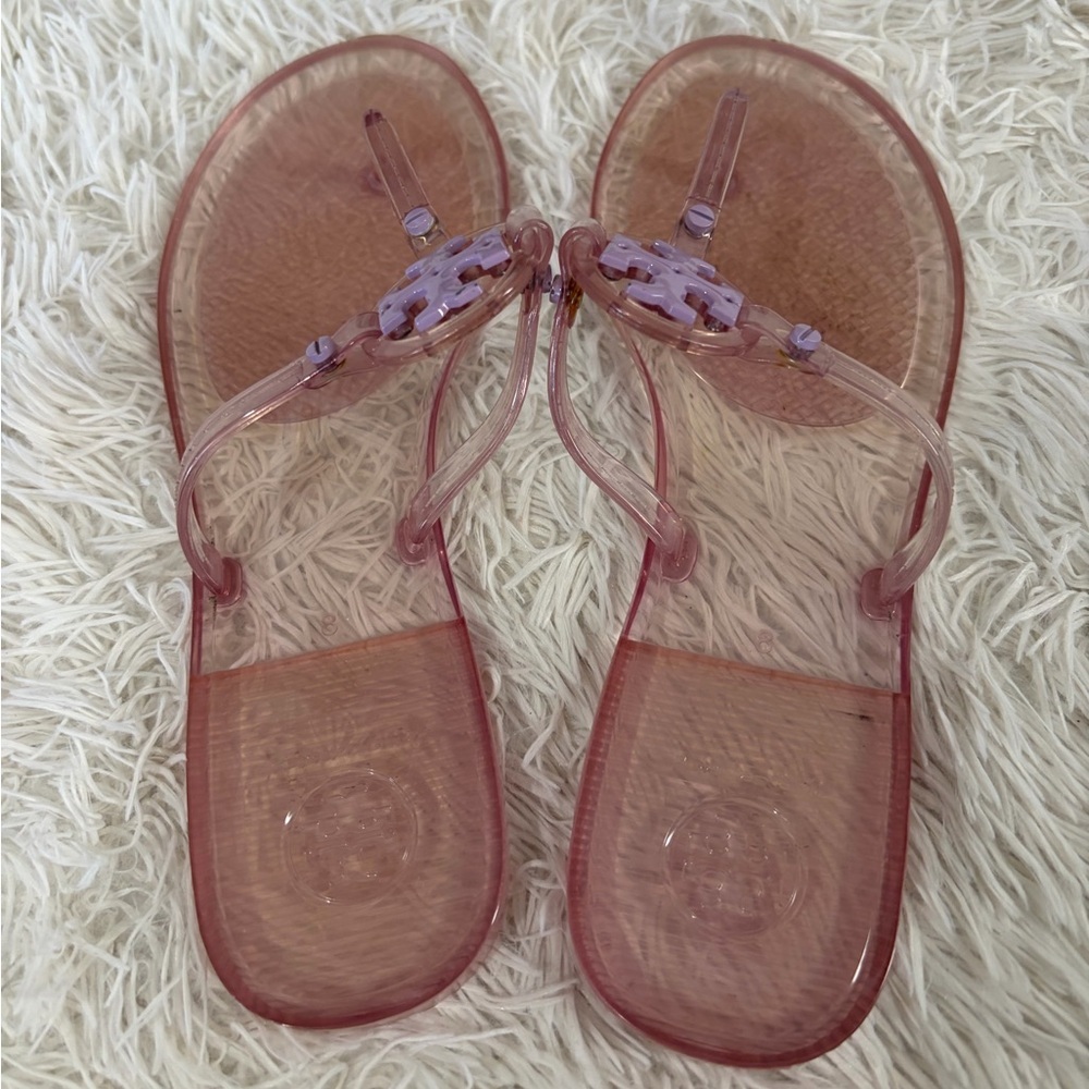 Tory Burch Mini Miller Jelly Sandal - Size 8 - lilac color - Picture 4 of 10
